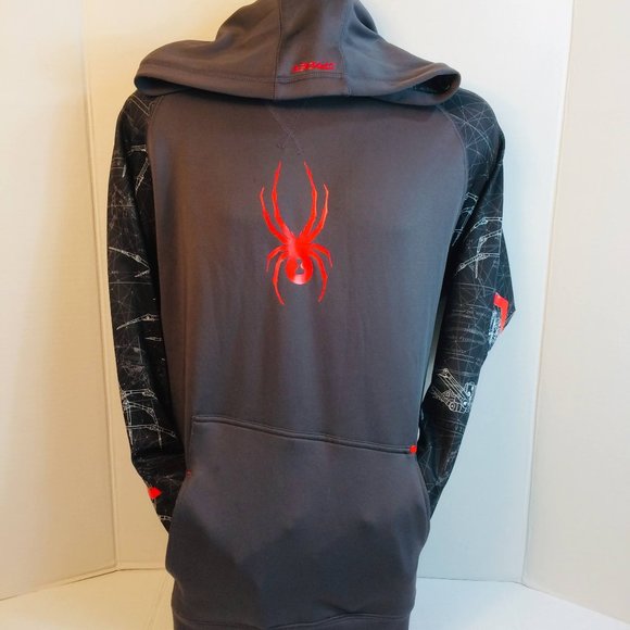 Spyder Dry Web Robotic Spider Graphic Print Hoodie - Picture 1 of 5